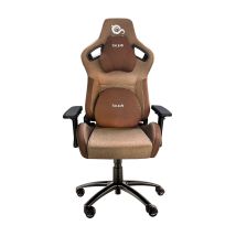 Qonovt - Taliusraptor Gaming Stuhl Schwarz/braun 4d, Frosch, Metallfußkreuz, Nylonrollen, Bis 170kg