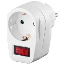 Adaptador De Enchufe De Seguridad Microconnect, Blanco, Grutimer2