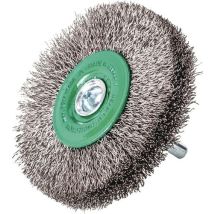 Lessmann - Brosse Ronde D.60mm Épaisseur Fil 0,2mm Va 18mm 15000min 10
