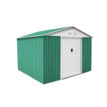 Gartenhaus Aus Metall Gardiun Bristol 7,74 M² Außenfläche 241x321x205 Cm Verzinkter Stahl Grün