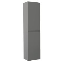 Mueble De Baño Suspendido Colección Max - Entregado Montado - Columna 40cm - Gris Brillante - Ondee