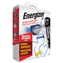 Energizer - Pack Frontal Led Sport + Brazalete Ajustable 100lm (3 Pilas Aaa Incluidas)