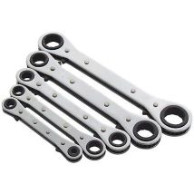TZ – Heavy Duty 5PC AF Imperial Reversible Ratchet Ring Spanner Wrench Set – 1/4 x 5/16, 3/8 x 7/16, 1/2 x 9/16, 5/8 x 3/4, 11/16 x 7/8