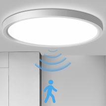 Led Deckenleuchte Mit Bewegungsmelder 18w Sensorlampe In Weiß