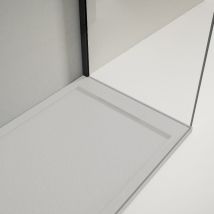 Mirlo - Piatto Doccia Ultrasottile 70x140cm Lux In Resina Finitura Ardesia Grigio