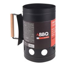 Antipasto per barbecue 27 cm in zinco nero – Accendi fuoco – Accessorio per accensione rapida e sicura
