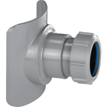 Mcalpine - Bossconn110t-gr Black Mechanical Soil Pipe Boss Connector