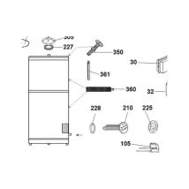 Atlantic - 060491 - 5000w Immersion Heater Plate + Seal
