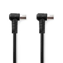 Coaxial Cable Iec Coax Male Iec Coax Female Nickel Plated 120 Db 75 Ohm Four Protections 300 M Round Pvc Black Label 88302425 88302425 88302425 
