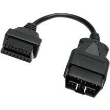OBD2 Verlängerungskabel 20 cm – Hochwertiges flexibles Material – Adapter für alle OBD2 Anschlüsse – 7800