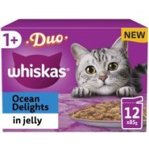 Whiskas - 1+ Duo Ocean Delights Adult Wet Cat Food Pouches In - 85g - 811966