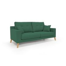 Danish Modernes Sofa Aus Weichem, Wasserfestem Stoff T02 166 Cm Grün