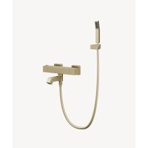 Lookshop - Mezclador Termostático De Pared Para Bañera Oro Cepillado - Sirius