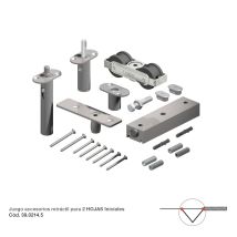 Acc. Sf-a128d Para 3a Y 4a Puerta - Star Fold Xl - Jgo. De Accesorios Para Puertas Correderas Plegables Hasta 6 Hojas De Máx. 125 Kg. Sin Guía En El 