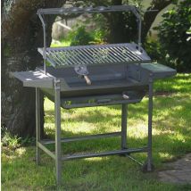 Barbacoa de carbón estándar 980 mm – Acero inoxidable – Fácil montaje – Ideal para asados al aire libre