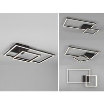 Led Deckenleuchte Padella Schwarz Dimmbar Warmweiß, Breite 63cm