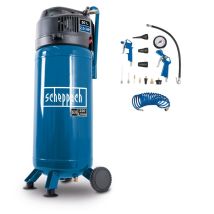 Scheppach - Vertical Air Compressor 50 Lt 10 Bar With 13 Accessory Kit Hc51v