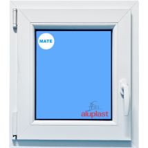 Eco-blu - Ventana Pvc 600x800 Blanca Oscilobatiente Izquierda Vidrio Mate