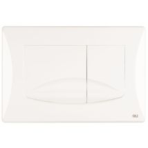 Koło Bouton De Chasse Wc - Modèle Slim - Blanc - Résistant Aux Rayures - Installation Facile