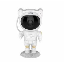 Itotal Projecteur Lumineux Astronaute Noir 11.3 Cm