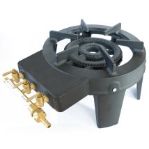 Quemador De Cocina De Gas De 7,5 Kw 40x40 + Reductor + 2 Abrazaderas + Manguera De 1 M