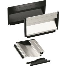 Rohde Sg-73.118.a4 Maniglia A Conchiglia Fissaggio Con Inserto In Gomma Nero (l X L X A) 118 X 19.5 X 90 Mm 1 Pz.