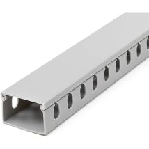 Com 2m Verdrahtungskanal - 38x25mm - Kabelkanal Mit 8mm Schlitze - Pvc-netzwerkkabelabdeckung - Bis Zu 20 Kabel - Startech