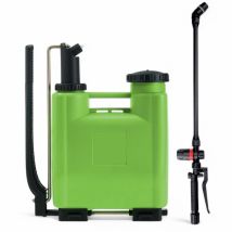 Bomba Pulverizadora De Mochila 12 L Verde Con Arranque Manual Y Regulador De Presión Y Bomba De Resina Garden
