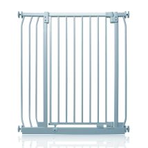 Safetots - Extra Tall Elite Safety Gate, 80cm - 89cm, Matt Grey, Extra Tall 96.8cm In Height, Pressure Fit Stair Gate