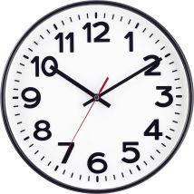 53820-05 Funk Wanduhr 30 Cm Schwarz - Eurotime
