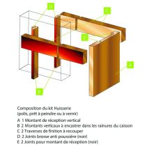 Fibrotubi - Einzelblatt-mdf-rahmensatz Für Türen Bis 1000 Mm – 61421002