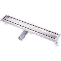 Caniveau De Douche Italienne 100 Cm À Carreler Siphon Sol D'Évacuation En Acier Inoxydable - Diverses Tailles Au Choix 30 To 100cm Siphon Avec 