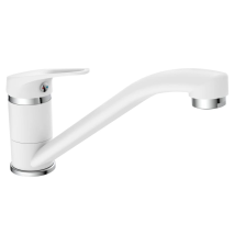 Eisl Grifo Mezclador De Cocina Speed Blanco Y Cromo