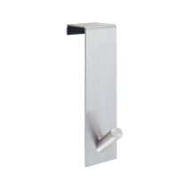 Homexpert - Msv 281-appendino Con Ganci, In Acciaio Inox, Argento, 7 X 7 X 13 Cm