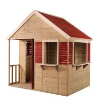Wendi Toys Holz Spielhaus Krokodil Natur 155x120x168 Cm
