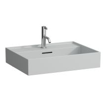 Laufen – Lavabo sobre encimera 1 agujero para grifo – Cerámica zafiro – 600mm x 460mm x 160mm – Capacidad 8,4 litros