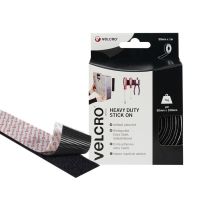 Velcro - Brand 60241 Brand Heavy-duty Stick On Tape 50mm X 1m Black Vel60241