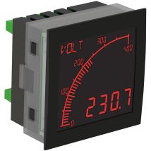 Trumeter APM-VOLT-ANO Digitales Einbaumessgerät – 4-20 mA analoger Überwachungsausgang – Programmierbare Anzeige – Zwei Alarmsignalwerte