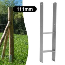 Wolketon Ancoraggio Per Palo Staffa Per Palo Supporto Per Palo H-anchor 600mm 111 Mm - 4 Pezzi