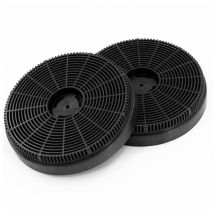Filtro de carbón activo Exquisit – 2 filtros redondos – Compatible con campanas extractoras de recirculación