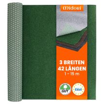 Rasenteppich 200 X 1500 Cm Grün Kunstrasen-teppich Mit Noppen Balkon Terrasse Outdoor Wasserdurchlässig