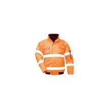 Chaqueta de alta visibilidad TOM TXL – Naranja – Impermeable – 100% poliéster – EN ISO 20471 – Múltiples bolsillos