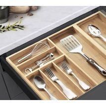 Range-couverts Extensible En Bambou - Talla Bambou Naturel 505/825x473mm
