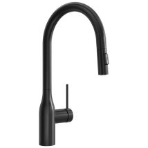 Cecipa Max Grifo De Cocina Con Rociador Extraíble, Mezclador De Cocina Con Caño Giratorio, Mezclador De Fregadero, Negro