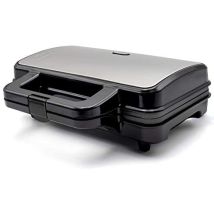 Mpm - Mop-20m Macchina Elettrica Per 2 Panini, Piastre Antiaderenti A Forma Di Triangolo, Finitura In Acciaio Inox, 900w
