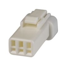 Connettore JWPF maschio porta femmina 3 vie – 2 pezzi – Amperaggio 3A – Colore Bianco – Temperatura operativa -25°C a +85°C