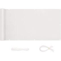Salcar - Sekey Brise-vue Pour Balcon Pes 120 X 600cm, Blanc