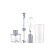 Family Frullatore A Immersione Mixxxo Trio, Piede In Acciaio Removibile, Minipimer Immersione A 2 Velocità, Lame In Acciaio, Tritatutto Da 500ml, 