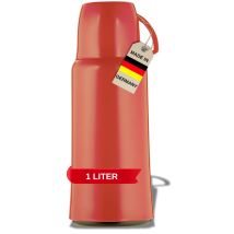 Helios Elegance - Thermos Rosso, 1,0 L, Per 6 Ore, Mantiene Le Bevande Calde E Fredde, Design Robusto, Ideale Per I Viaggi
