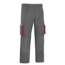 Pantalon Multibolsillo Bicolor Reforzado Talla 38-64 Ropa Bicolor Gris Rojo Tallaje Talla 50